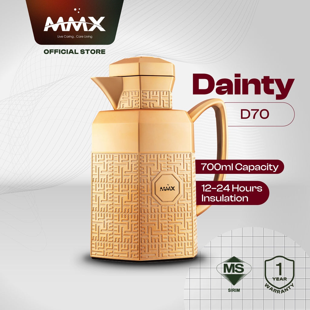 Dainty D70 Stainless Steel Thermal Vacuum Flask 700ml - Gold