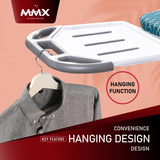 MMX Adjustable Ironing Table | Save Space - Effortless Ironing